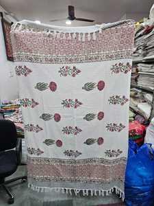 Manta de Sofá de Algodón Estampada a Mano de Jaipur, Manta Tejida para Sofá, Cama o Silla, Decoración Tradicional para el Hogar, Venta al Por Mayor para Exportación - Product Image 2