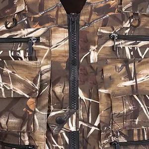 เสื้อกั๊กผ้าใบกันน้ำระบายอากาศสำหรับล่าสัตว์ในฤดูใบไม้ผลิ - เสื้อแจ็คเก็ตผู้ชายแบบปรับได้หลายกระเป๋าสำหรับล่าสัตว์นก ผลิตในปากีสถาน - Product Image 6