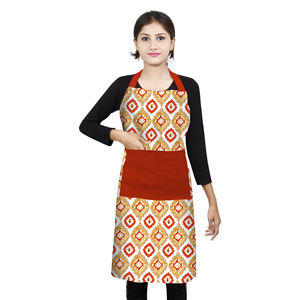 Printed <b>Apron</b> Kit 100% Cotton Soft Eco-Friendly Reusable High Quality Premium Kitchen Chef Cooking Baking BBQ Washable - Product Image 1