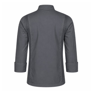 บริการ OEM ขายส่งราคาดีที่สุด เสื้อเชฟแขนยาวคุณภาพสูงสำหรับผู้ชาย แฟชั่นเสื้อแจ็คเก็ตทำอาหาร - Product Image 4