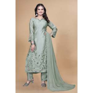 Conjunto de Top y Pantalón de Fiesta para Mujer de Diseñador y Hermoso Dupatta - Product Image 2