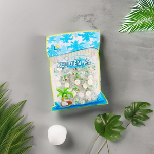 Dai Long Supplies High Quality Coconut Shell Tablet <b>Candy</b> White Inside Hard <b>Candy</b> With Fruity Flavor Box Packaging - Product Image 1