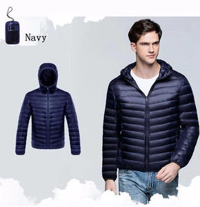 Fully Customized Men's Waterproof <b>Canvas</b> Puffer <b>Jackets</b> Polyester Wadding Filled Winter DDP Shipping - Product Image 1