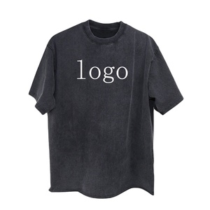 Acid Washed Men's <b>T</b>-<b>shirts</b> Vintage Tee Custom Logo Short Long Length Classic Neck <b>Collar</b> Sun Faded <b>T</b> <b>Shirt</b> - Product Image 6