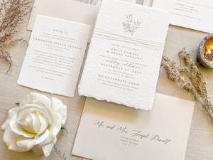 Papier Coton Artisanal A6 150 GSM à Bords Frangés, Sans Acide, Feuilles Archivistiques pour Aquarelle, Calligraphie, Artisanat, OEM - Product Image 5