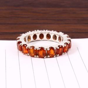 Kyanite วงแหวนสดใสรูปไข่ตัด Kyanite สีส้ม Kyanite วงแหวน925เงินสเตอร์ลิงหมั้นและงานแต่งงาน - Product Image 3