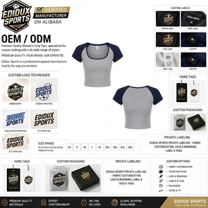 OEM Manufactured Breathable And Quick Dry Women Crop <b>Tops</b> Best Selling Summer Season Women Crop <b>Tops</b> - Product Image 4