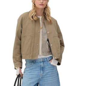 High Quality Embroidery Customized Logo Heavyweight Canvas Work <b>Worker</b> Bomber <b>Jacket</b> For Men - Product Image 4