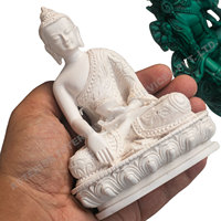 Statue de Bouddha Amitabha, Lumière Infinie, Sculptée à la Main en Résine, Petite Sculpture Assise sur Lotus, Feng Shui, Décoration d'Intérieur, Cadeau Personnalisé