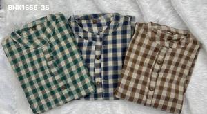 Colección de Vestidos Midi de Algodón con Estampado a Cuadros y Mangas Plegables, Estilo Moderno, Proveedor de Surat, Exportador de Moda Femenina - Product Image 6