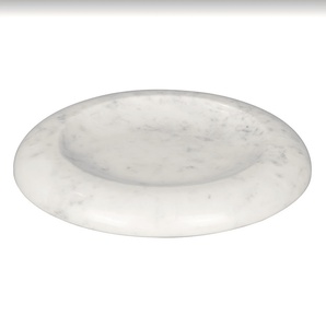 Bol octogonal en marbre brun de luxe, bol de service en pierre fait main de qualité supérieure, bol décoratif peu profond pour table à manger, cuisine, décoration intérieure - Product Image 6
