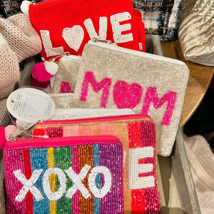 Pochette porte-monnaie perlée à motif dessin animé classique faite à la main, imprimée en typographie, broderie personnalisée, perles de verre, cadeaux pour usage quotidien - Product Image 2