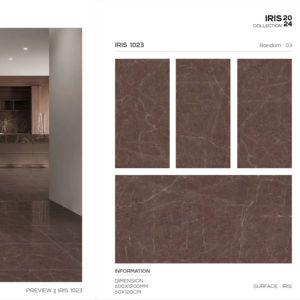 Azulejos de porcelana de la colección de diseño, acabado Iris, 60x120cm, 600x1200mm, tamaño 24x48, para uso en paredes y suelos interiores con estilo. - Product Image 1
