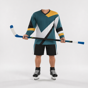 Vêtements de compétition de hockey sur glace, maillot de hockey personnalisé pour équipe, vêtements de sport professionnels pour l'entraînement, tissu performant, taille personnalisée - Product Image 6