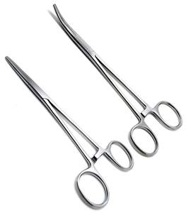 Pinzas Hemostáticas Crile de 6.25 Pulgadas, Rectas y Curvas, de Acero Inoxidable con Bloqueo Manual, Instrumento Quirúrgico con Certificación CE, Marca Zuol - Product Image 1