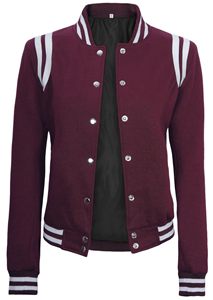 Chaqueta Varsity con Logotipo Frontal para Mujer, 3 Colores Disponibles, Ropa de Moda para Exteriores, Todas las Edades, MOQ Bajo, Mejor Precio de Venta - Product Image 6
