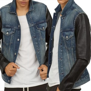 Wholesale Men <b>Denim</b> Jacket <b>Coat</b> Custom Winter Men Motorcycles Jean - Product Image 4