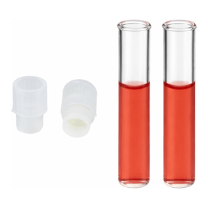 1.0 mL Clear Borosilicate <b>Glass</b> Shell <b>Vial</b> with PE Plug for Autosamplers - Product Image 1
