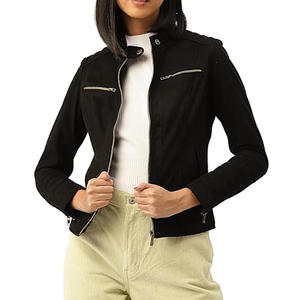 Chaqueta de Cuero Suave para Mujer, Diseño Elegante, Ropa de Invierno, Moda de Lujo, Marca Privada OEM - Product Image 4
