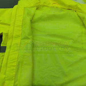 Breathable Eco-Friendly Quick Dry <b>Canvas</b> Hooded Quilted Safety <b>Jacket</b> for Men with Custom Logo - Product Image 4