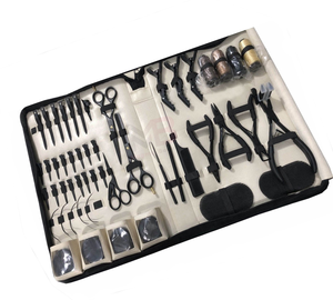 MAGMA BEAUTY Kit d'outils professionnels en métal pour extensions capillaires à micro-anneaux, couleur unie unique, design personnalisé, logo sur mesure, usage commercial - Product Image 2