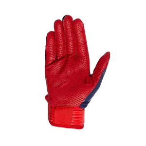 New Design Customizable Professional Lightweight Genuine Leather Baseball Batting Gloves with Digital Palm <b>Hook</b> & Loop Closure - Product Image 4