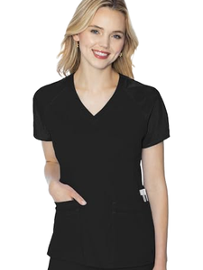Ensemble d'uniformes médicaux respirants et anti-humidité en polyester tissé, doux au toucher, style infirmière USA, col en V, pour femmes, détection d'aiguilles - Product Image 6