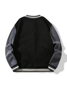 Chaqueta de Béisbol Ligera y Elegante para Hombre, Blazer de Lona Moderno y Único para Universidad, Chaqueta de Béisbol con Cuello Vuelto, Chaqueta Sólida - Product Image 2