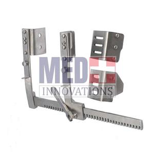 Rétracteur de côtes Burford certifié CE ISO Med Innovations puissance manuelle deux paires de lames (47X62mm + 65X62 Mm) épandage 200 mm - Product Image 3