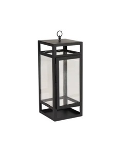 Lanterne de style européen haut de gamme avec poignée et lumière LED, couleur noire, nouveau design 2026, lanterne en métal - Taille S - Product Image 1