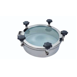 Full View Manhole <b>Cover</b> Stainless Steel Tank Manway <b>Cover</b> with Glass Sight <b>Window</b> - Product Image 3