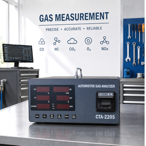 เครื่องวิเคราะห์ก๊าซไอเสียรถยนต์ระดับพรีเมียม MEGAPICK CTA-2205 ตรวจวัด 5 ชนิดของก๊าซ CO HC CO2 O2 NOx เครื่องทดสอบก๊าซไอเสีย แลมบ์ดา AFR OEM ODM 12-24V - Product Image 6