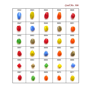 Perles de verre soufflé à la main de luxe, neuves, de haute qualité, rondes, à petit trou, de type uni, mélange de couleurs, marque MAE, pour la fabrication de bijoux - Product Image 1