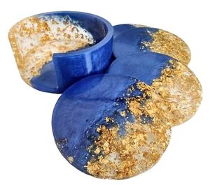 OTRO Posavasos de resina de lujo hechos a mano Almohadillas cuadradas de colores personalizables para juego de mesa de alfombrilla de cocina Mejor precio - Product Image 1