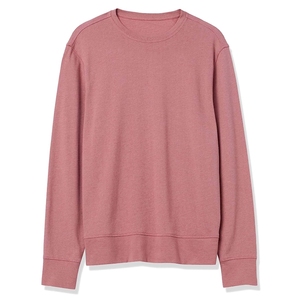 Sudadera de Cuello Redondo para Hombre, Corte Regular, Color Sólido, Tejido de Algodón, Estilo Casual para Otoño, Pantalones Grises, Zapatillas Blancas - Product Image 1