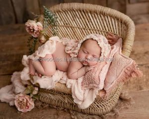Good Quality Cute Bamboo Modern Kids Chair Photography Prop for Newborn Babies Garden & Bedroom Use Infants Dining Chair - Product Image 5