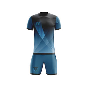 Maillot de football unisexe personnalisé à manches courtes, séchage rapide, respirant, ensemble uniforme d'équipe pour l'entraînement de football - Product Image 3