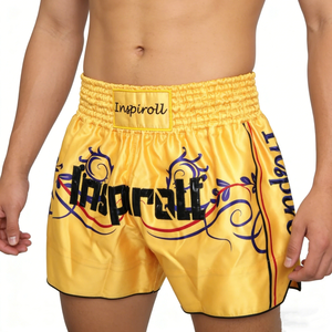 Pantalones Cortos de Muay Thai para Hombre, Diseño con Abertura Alta, Tela Satinada, para Kickboxing, MMA, Entrenamiento de Muay Thai, Personalizables - Product Image 6