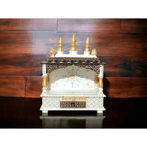 Best Small Wooden Pooja Mandir for <b>Home</b> Decor Elegant <b>Temple</b> for Prayer and Meditation - Product Image 5