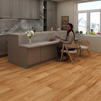 Carreaux de porcelaine imitation brique murale mate beige érable 8x24 pouces, aspect brique de feu, pour salle de bain et revêtement de sol intérieur contemporain