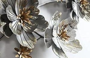 Décoration murale 3D en fer forgé Daystar Trade, style Art déco floral moderne, pour salon, chambre, mariage et Ramadan - Product Image 4