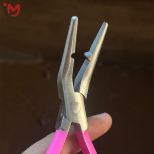 Professional <b>Multi</b> Hole Hair Extension <b>Pliers</b> Stainless Steel Ergonomic Rubber Grip Micro Ring Fitting <b>Tool</b> For Hair Stylists - Product Image 4