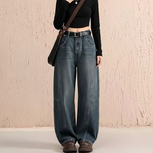 Jeans de mezclilla elásticos casuales para mujer, de cintura alta, a la moda, de corte recto, lavados, superventas 2026, hechos en Bangladesh - Product Image 1