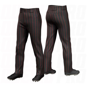 Unisex Open Bottom Pinstripe Elastic Baseball Pant Regular Fit Full <b>Athletic</b> Training Uniform Custom Logo Short Anti-Bacterial - Product Image 1