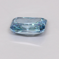 Diamant de laboratoire bleu vif fantaisie 1,00 ct, taille radiant, certifié IGI, pierre centrale pour bague de fiançailles de luxe, Dada Diamond