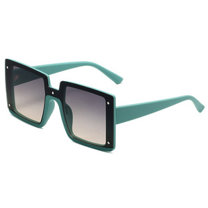 Lunettes de soleil oversize carrées tendance pour femme, style urbain, vintage, de luxe, protection UV400, dégradées, très populaires - Product Image 6