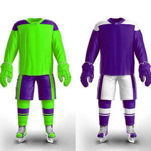 Most Popular Design Your Own Logo <b>Ice</b> Hockey Uniform Sets Plus Size Adult Eco Friendly Quick Dry Breathable Spandex/Cotton Short - Product Image 4