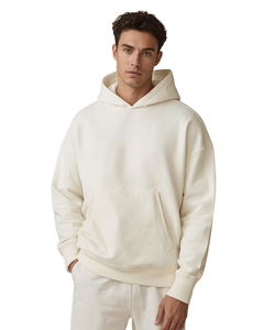 Sudadera con Capucha Extra Grande para Hombre, 100% Algodón, Felpa, Informal, con Bolsillos, Corte Regular, para Invierno - Product Image 3
