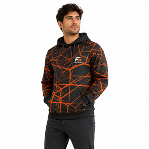 Sudadera Deportiva con Capucha para Hombre, Personalizada con Sublimación, Diseño Geométrico, para Gimnasio, Fitness, Entrenamiento Atlético, Running - Product Image 3