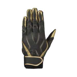 Custom Full Finger Baseball Gloves Leather Black <b>White</b> Non-Slip Hook Loop Closure Adults Right Handed Pitcher Batting Training - Product Image 5